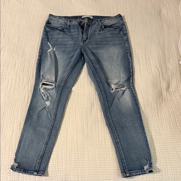 KanCan Distressed Denim Skinny Jeans - Picture 1 of 4